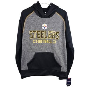 Fanatics Pittsburgh Steelers Game Day Ready Chiller Fleece Raglan Hoodie NWT